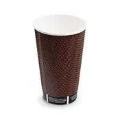 Papirnati lonček (PAP/PE) PREMIUM O90mm 510ml `0.4L/16oz/XL` [25 kosov]