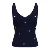 JDY Top z naramnicami JDYNANNA svetlo modra/temno modra