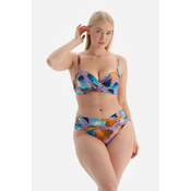 Dagi Lila - olje zelena bodybuilding bikini top s steznikom