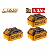 Ingco Set Baterija 3X4Ah COSLI251296E 48652