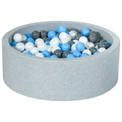 slomart Suhi bazen s 450 žogicami (barve žogic: perlna, siva, svetlo modra)