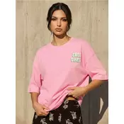 Sinsay - Pamucna majica sa letnjim printom - roze