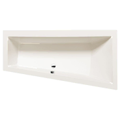 POLYSAN Ivory Asimetrična Kopalna Kad ANDRA R 180x90x45cm