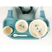 KikkaBoo Set posuda od bambusa Panda Blue (KKB40072)