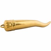 Dekoracija za dom MEMORABILIA MY LUCKY HORN, 30 cm, zlata, porcelan, Seletti