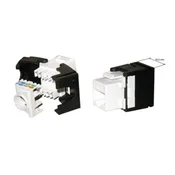 XtendLan Keystone vtičnica RJ45, CAT6, UTP, priklopna, belo-črna
