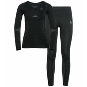 Odlo FUNDAMENTALS PERFORMANCE WARM SET LONG, žensko perilo, črna 196081