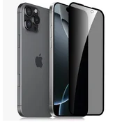 Overboard 2x kaljeno steklo za zasebnost za iPhone 16 Pro Max, 9H Easy App Anti-Peep