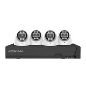 Foscam FN9108E-T4-2T Video Surveillance System White 4x 3K PoE Dome Camera, 1x 8-channel NVR