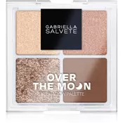 Gabriella Salvete Over The Moon paleta senčil za oči Nude Moon 4 g