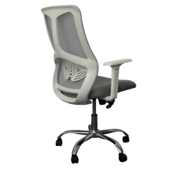 ANJI FURNITURE Kancelarijska stolica Star White Chrome, Siva