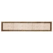 Vidaxl Preproga runner MARSA Črna 80 x 400 cm Poliester in PVC