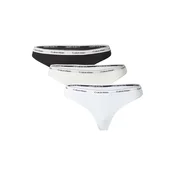 Calvin Klein Underwear Tangice svetlo siva / črna / bela / off-bela