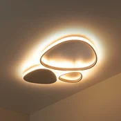 Lucide LED stropna svetilka Samling, dolžina 62 cm, siva, kovina - Dnevna soba/jedilnica - Sodobni