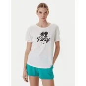 Roxy Majica Oceanwave ERJZT06096 Bela Loose Fit