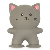 SQUISHY Stuck Cat 9,5 cm – Ljepljiva antistres mačkica za djecu Siva