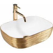 Umivalnik na podstavku Rea Belinda White GOLD BRUSH