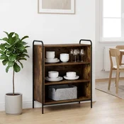 vidaXL Strani šal Dimljen hrast 97 x 33 x 81 cm Inženirski les