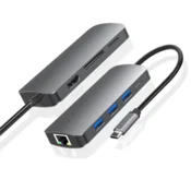 CO2 HUB 8V1 PRIKLJUČNA POSTAJA USB - C HDMI 4K SD ZA MACBOOK PRO/AIR 0106
