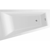 Kad METUJE, 160 x 100 cm, brez podpornih nog, leva - Bela - 160.00 - 24 - 42.00 - ABS/akrilat - Vgrajen v tla - Nesimetrična - 52.00 - Aqualine - AQUALINE BATHTUBS - 100.00 - 160x100x42 cm - 210.00