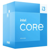 INTEL Core i3-13100 / Raptor Lake / LGA1700 / maks. 4,5 GHz / 4C/8T / 12 MB / 60 W TDP / KUTIJA