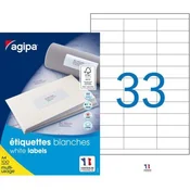 Univerzalne etikete 70x25mm Agipa A4 100 listov