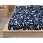 Plahta od mikrovlakana DENIM BIRDS plava 180x200 cm