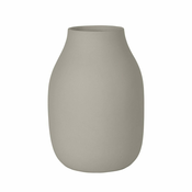 Vaza COLORA Blomus topla siva 15 cm