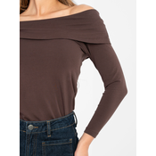 Temno rjava bluza RUE PARIS