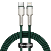 BASEUS USB-C kabel za Lightning Baseus Cafule, PD, 20 W, 1 m (zelen)