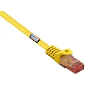 Renkforce Renkforce RF-5370038 RJ45 omrežni kabel\, Patch kabel CAT 6 U/UTP 10.00 m rumena z zaščitnim zapornim zatičem\, brez halogena 1 kos, (20519343)