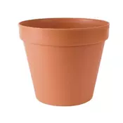 Prosperplast Plastični cvetlični lonec GLINKA 30, imitacija terakote, rjav, 25,5 cm