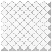vidaXL Ploščica Lanturn 10 pcs Bela 27 x 27 cm Poliuretan in PET