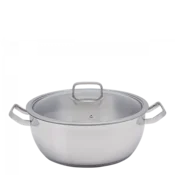 Wok Merkur s steklenim pokrovom 9,6 l - 601203