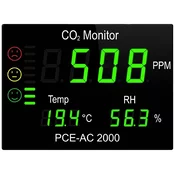 PCE naprava za merjenje CO2 PCE Instruments PCE-AC 2000 temperatura\, vlažnost\, CO2, (20641125)