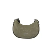 LANCASTER Paris Torba za čez ramo Lancaster Sac besace Zippé S Suede Kaki Foncé rjava