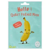 Hello Quret Friends Mask - banana banana maska iz platna