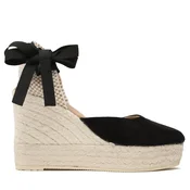 Espadrile Manebi Wedge Espadrilles K 1.0 WV Črna