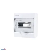 Schelinger Nadometna razdelilna omarica IP40 z N in PE zbiralko, 1 vrstica, 8 modulov BM-A80-RDN-IP40-NPE-08P