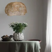 PR Home viseča svetilka Mayla, barva lesa, ratansko, O 43 cm - Dnevna soba/jedilnica - svetlo leseno