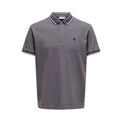 Only & Sons Majica ONSFletcher temno siva/črna/bela