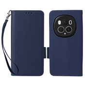 Torbica  Litchi Wallet za Honor Magic6 Pro -  plava