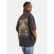Billabong Majica Floral Rocker EBJZT00590 Črna Loose Fit