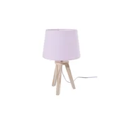Atmosphera - Stona lampa TRIPOD 1xE14/40W/230V borovina/ružicasta