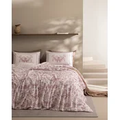 Madame Coco Set Posteljine Etoile, 4 komada, 200x220cm, Roze-beli