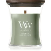 Woodwick Verdant Fig dišeča sveča z lesenim stenjem 85 g