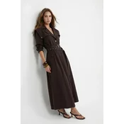 Trendyol Modest Ženska haljina Tctss26Eb00159, Smeda