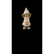Figurica angelčka, roza 14 cm keramični okrasek, božična dekoracija