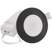 LED reflektor LORI črne barve, okrogel, 4,5W CCT