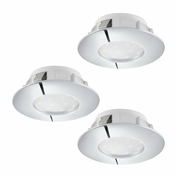 Eglo 95822 - KOMPLET 3x LED ugradnih svetiljki PINEDA LED/4,9W/230V